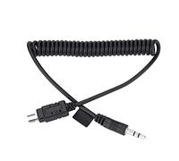 Cable Disparador, Plástico de Procesamiento de Precisión MC-DC2 Negro + Cable Disparador de Aleación para (3,5 mm-N3)