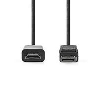 Cable Display Port - NEDIS - CCGL37100BK20 - 2.00 m - 1080p - Niquelado