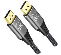 Cable DisplayPort 1.4 32Gbps 10M, DP a DP 8K 60Hz 4K 240Hz Nailon Trenzado