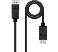 Cable DisplayPort 1.4 8K Nanocable 10.15.2805/ DisplayPort Macho - DisplayPort Macho/ 5m/ Certificado/ Negro