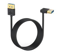 Cable Displayport 1,4 de ángulo recto de 90 grados DP macho a Displayport Cable de silicona macho con 60Hz,4K/144Hz compatible con 0,3 m 1m 5m(Up Angled,1m)