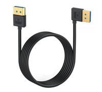 Cable Displayport 1,4 de ángulo recto de 90 grados DP macho a Displayport Cable de silicona macho con 60Hz,4K/144Hz compatible con 0,3 m 1m 5m(Right Angled,3m)