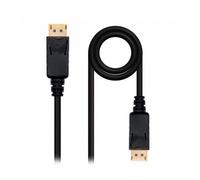 Cable DisplayPort 1.2 4K Nanocable 10.15.2303/ DisplayPort Macho - DisplayPort Macho/ 3m/ Negro