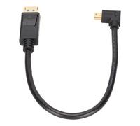 Cable DisplayPort 8K@60Hz Visuales 3D Transmisión bidireccional Sincronización de datos Velocidad Convertidor de carga Conector en ángulo Chapado