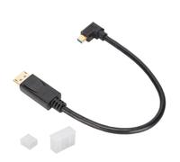 Cable DisplayPort 8K@60Hz Visuales 3D Transmisión bidireccional Sincronización de datos Velocidad Convertidor de carga Conector en ángulo Chapado