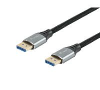 CABLE DISPLAYPORT A DISPLAYPORT PREMIUM 2,1 EQUIP 119283 3M 16K 60Hz 54Gps ALUMINIO 119283