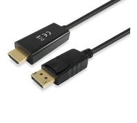 Cable DisplayPort a HDMI Macho-Macho 5m Negro - 4K/30Hz, Conectores Oro