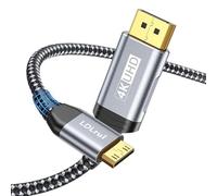 Cable DisplayPort a Mini HDMI 4K @60Hz, Unidireccional DP a Mini HDMI, 1 m