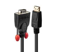 Cable DisplayPort a VGA Lindy 41940 0,5m Macho/Macho Chapado Oro Negro 1920x1200