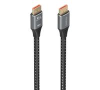 Cable DisplayPort Aisens A158-0901 2.1 80Gbps 16K 1m Blindado OFC Negro