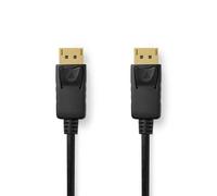 Cable DisplayPort | DisplayPort macho | DisplayPort macho | 8K@60Hz | Niquelado | 3,00 metros | Redondo | PVC | Negro | Caja