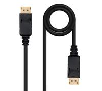 Nanocable 10.15.2301-L150 - Cable DISPLAYPORT, DP/M-DP/M,Macho-Macho, (20 Pines), Negro, 1.5 m