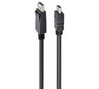 Gembird Cable DisplayPort a HDMI 2.0 Macho a Macho 3 m Negro