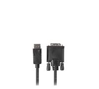 Cable displayport lanberg macho - dvi - d macho 24+1 1.8m negro