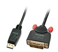 Cable DisplayPort Lindy 41489 0,5 m Macho-Macho DVI-D 1920x1200px Negro