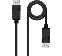 Cable DisplayPort Nanocable 10.15.2701/ DisplayPort Macho - DisplayPort Macho/ 1m/ Negro