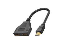 Cable divisor compatible con HDMI, puerto Y divisor de 1080P, Cable de salida 1 en 2, adaptador macho a hembra for Monitor de ordenador portátil, TV Box y PC