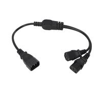 Cable divisor de alimentación para UPS de servidor, cable de extensión adaptador C14 a doble C13Y con funciones Plug and Play, buen sonido, buen