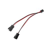 Cable divisor de arnés de ventilador de impresora 1 a 2, cable conector de ventilador de refrigeración rojo y negro para actualización y mantenimiento de cableado de impresora 3D Adaptador emparejado
