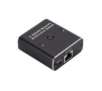 Cable Divisor de Red Gigabit Ethernet RJ45 de 1 Puerto y 2 Puertos USB C para Portátiles, TV Box y Routers. 2 Entradas y 1 Salida.