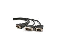 Cable divisor en Y DVI-I a DVI-D y VGA - STARTECH - 1,8 m - Negro - Divisor de video