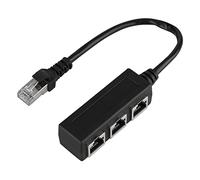 Cable Divisor Ethernet RJ45, Placa PCB de 78 Mm Cable Ethernet de 1 Puerto Macho a 3 Hembra, Adaptador de Conector de Enchufe Ethernet para Cat5 Cat5e Cat6 Cat7 LAN