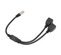 Cable Divisor Ethernet Transmisión Estable 1 Puerto Macho a 2 Hembra para Módem Enrutador