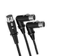 Cable divisor hembra de 3 pines para micrófono equilibrado, adaptador en Y 1F / 2F, combinador de sonido, cable mezclador, cable divisor