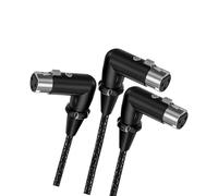 Cable divisor hembra de 3 pines para micrófono equilibrado, adaptador en Y 1F / 2F, combinador de sonido, cable mezclador, cable divisor