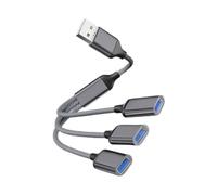 Cable divisor OTG USB macho a 3 hembras 2.0 convertidor multipuerto expansor Hub multipuerto adaptador dividido USB Hub