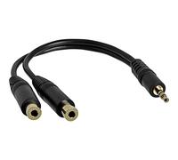Startech Cable Divisor 3.5mm M A 2x H One Size Black