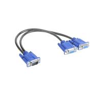 Cable divisor VGA 1 computadora a 2 monitores Cable adaptador macho a hembra