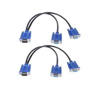 Cable Divisor VGA para Dos Monitores, Adaptador Convertidor de 1 Macho A 2 Hembras, Cable VGA SVGA de Video y