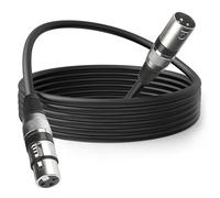 Cable Dmx 3m para Luces Cable Xlr Macho Hembra 3 Pines Cable Micrófono Xlr, Alargador Cable Canon Dmx Cables de Cabeza Movil o Focos Escenario Led, Conexiones Xlr Mezclador de Audio Cable de Microfono