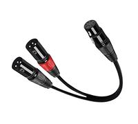 Cable Dmx Durable PVC impermeable exterior 24AWG OFC Cable adaptador de audio para altavoces Amplificadores de potencia Luces de escenario Dmx, 0,5 metros
