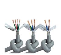 Cable doble y con anillo de conexión a tierra, Cable CNC resistente al aceite, aislado, gris, de 2, 3, 4, 5, 6, 7 y 8 núcleos. Cables y alambres.(17 AWG 1mm2 7cores 1meter)