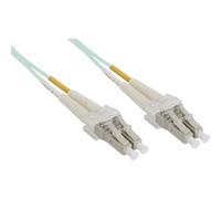 Cable dúplex de fibra óptica InLine LC/LC, 50/125µm, 1m, OM3 sin halógenos