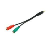 CABLE DUPLICADOR AUDIO JACK 3.5MM 1 MACHO A DOS HEMBRAS 147943