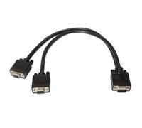 CABLE AISENS BIFURCADOR SVGA HDB15/M-2XHDB15/H NEGRO 45 CM