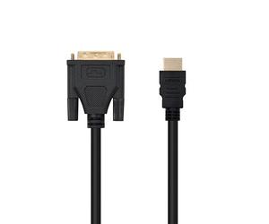 Cable DVI a HDMI Macho - Macho 1.8m de Nanocable con Alta Calidad de Transmisión