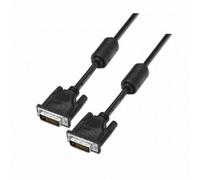 Cable DVI Aisens A117-0089/ DVI-D Macho - DVI-D Macho/ Hasta 3W/ 10Mbps/ 1.8m/ Negro