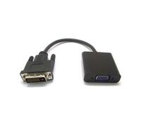 Cable DVI-D a VGA - Kingwing - Adaptador activo - DVI macho - VGA hembra - Negro