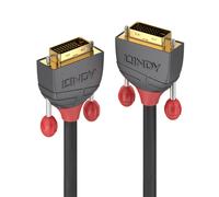 Cable DVI-D Dual Link - LINDY - Anthra Line - 7.5m - Oro de 24 quilates - Triple apantallamiento - 28AWG