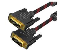 Cable DVI-D Macho A Macho De Doble Enlace 24+1, Cable De Vídeo Digital DVI A DVI, for HDTV, Monitor Y Proyector De Juegos(DVI to DVI-1.5M 4.9FT)