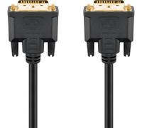 Cable DVI Goobay 69210 3 m DVI-I Macho/Macho negro protegido