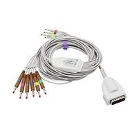 Cable ECG / EKG compatible con Sino-k para cables Burdick de 10 derivaciones, 9.8 pies CEI, banana 4.0mm FDA / CE aprobado SK1202B