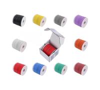 Cable eléctrico 10 colores Soft and Flexible Silicone Wire Spools 12 13 14 15 16 17 18 20 22 24 26 28 30 awg (Yellow; 14 AWG 10 m)