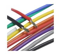 Cable eléctrico 10metre 30AWG 28AWG 26AWG 24AWG 22AWG 20AWG 18AWG 16AWG Silicone Wire Ultra Flexiable Test Line(Green; 18 AWG)