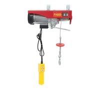 Cable eléctrico 1300 W 400/800 kg 12/6 m 220 V para taller y almacén | 400/800 kg de fuerza de elevación, dos modos de elevación, control de cable, para taller, almacén, fábrica y obra