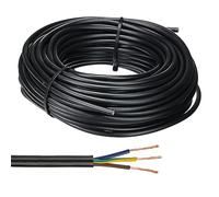 Cable eléctrico 3 hilos conductores. Longitud 75 metros - Potencia sistema de riego - Cable Multi-Conductor de Bajo Voltaje para Electroválvulas
